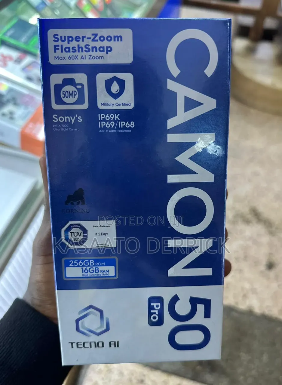 New Tecno Camon 50 Pro 256 GB Blue