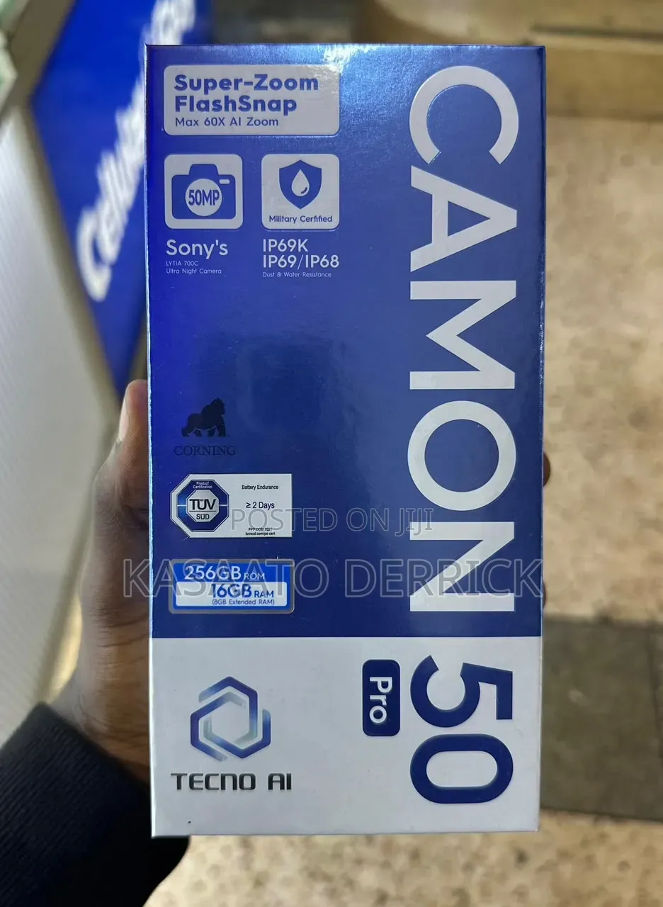 New Tecno Camon 50 Pro 256 GB Gray