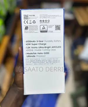 New Tecno Camon 50 256 GB Black