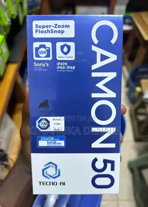 New Tecno Camon 50 256 GB Blue
