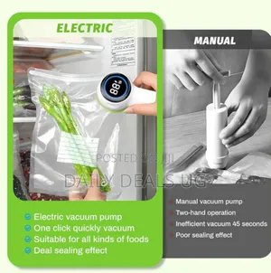 Handheld Multifunctional Electric Sealer Vacuum Sealer