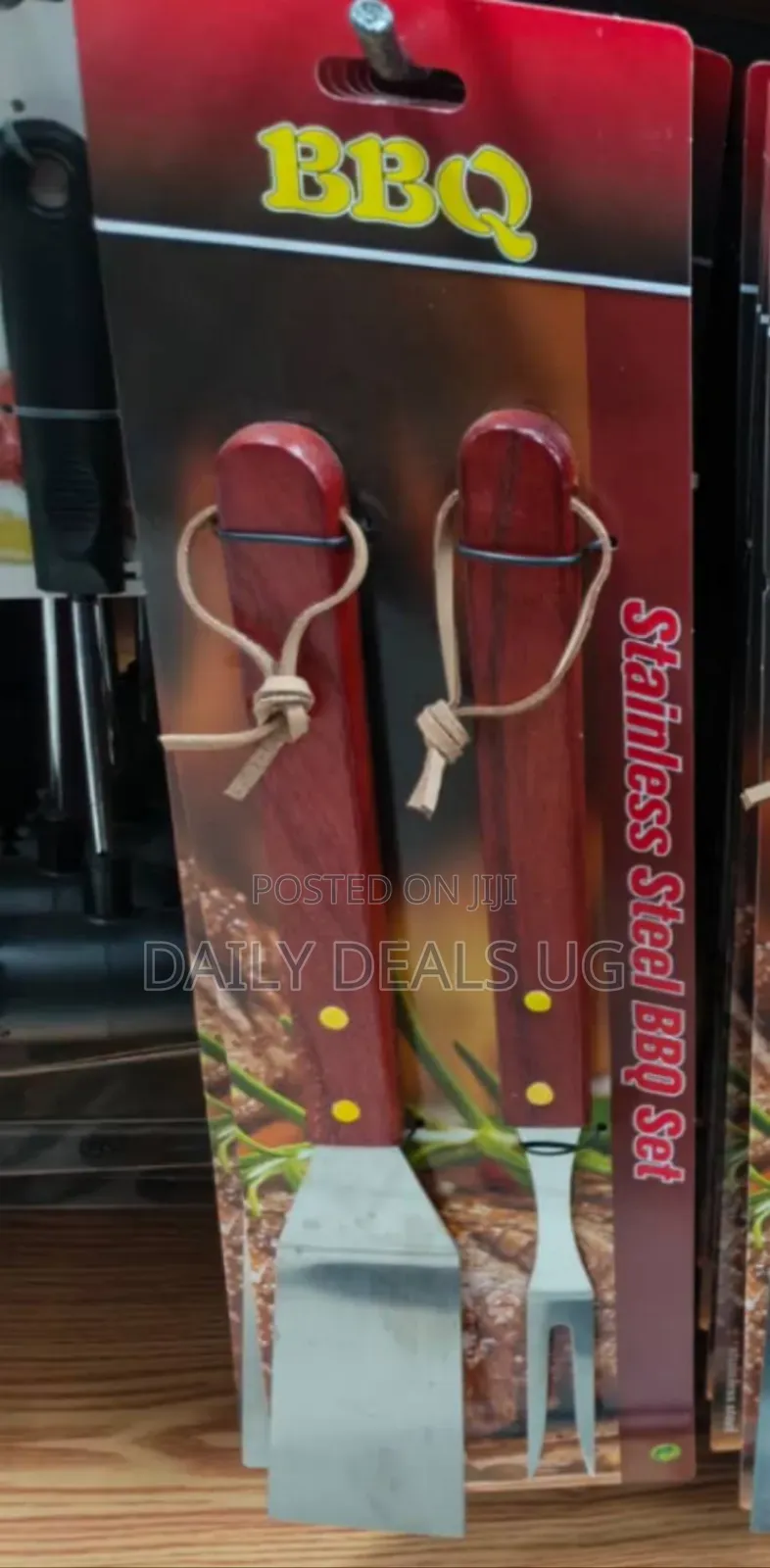 Metal BBQ Meat Carving Fork Spatula BBQ Set