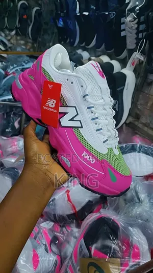 New Balance 1000 Sneakers. Black, Pink, Grey.