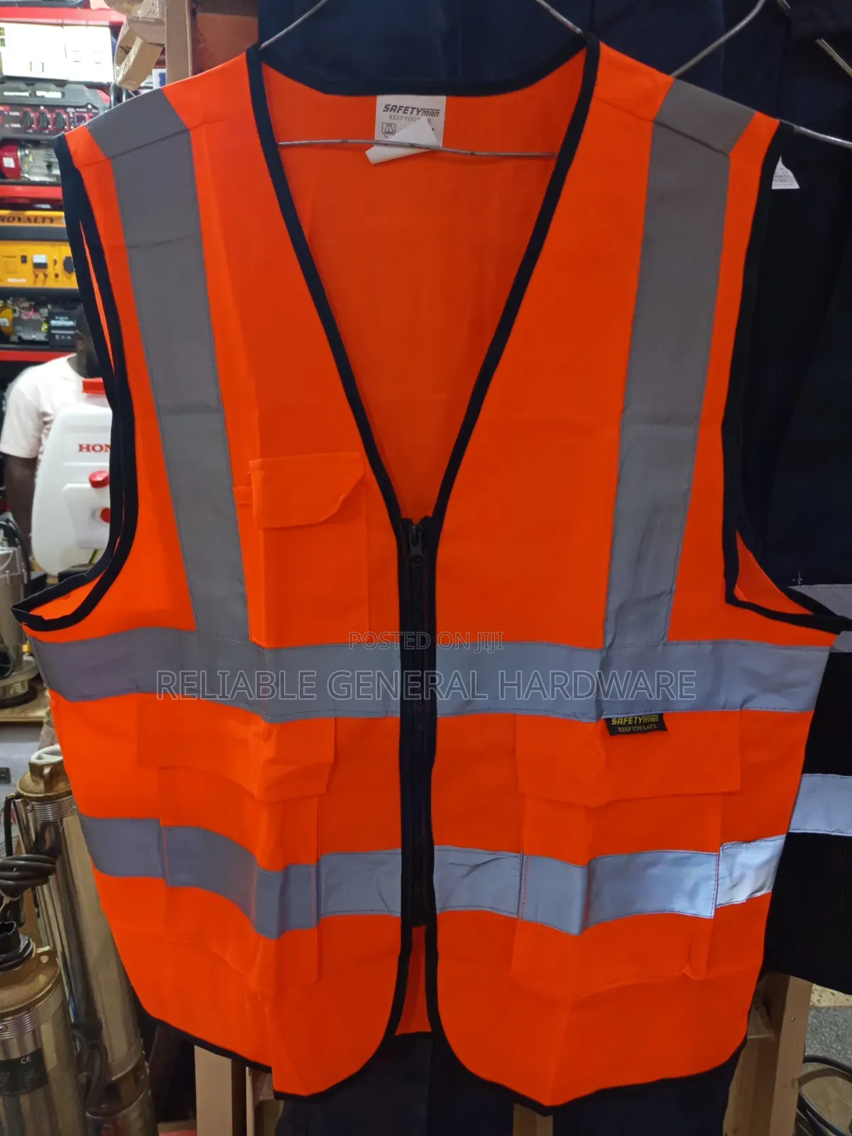 Reflector Jackets With Zip And Double Pockets Xxl, Xl, L,M,S