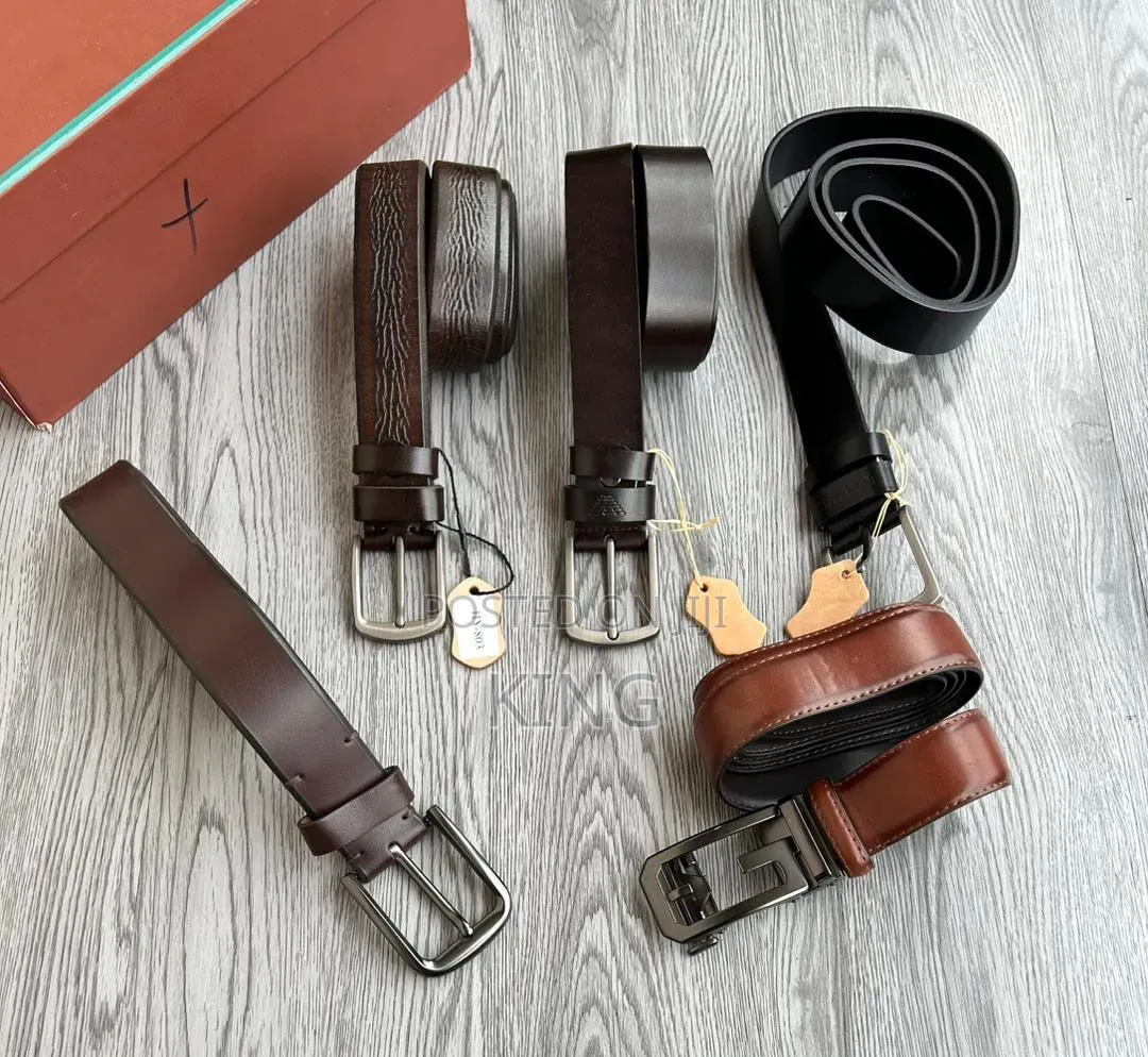 Assorted Classic Leather Men's Belts