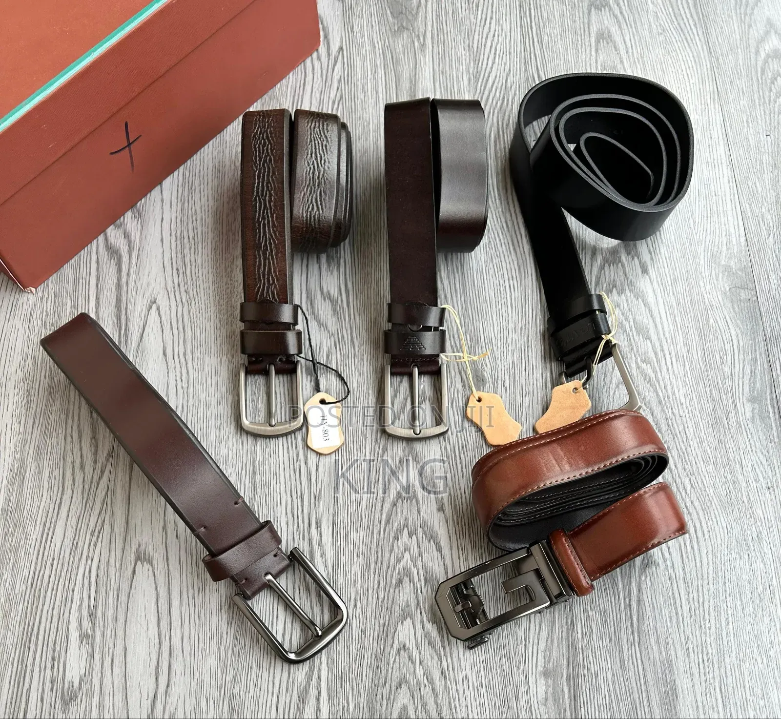 Assorted Classic Leather Men's Belts