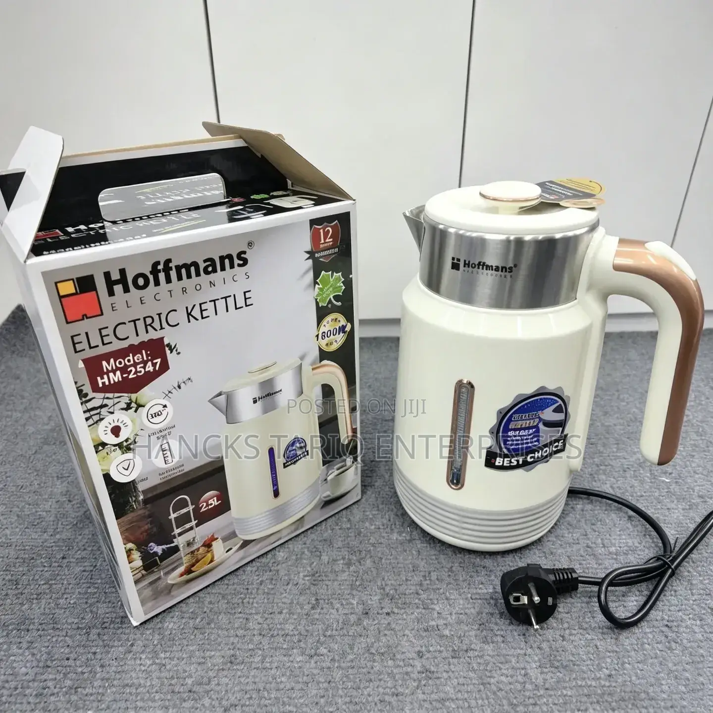 Hoffmans Electronics Electric Kettle, Model Hm-2547.