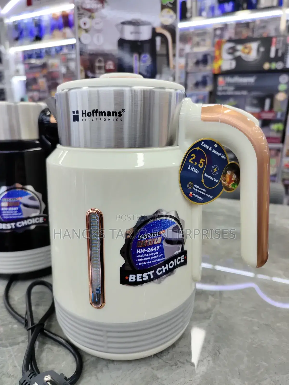 Hoffmans Electronics Electric Kettle, Model Hm-2547.
