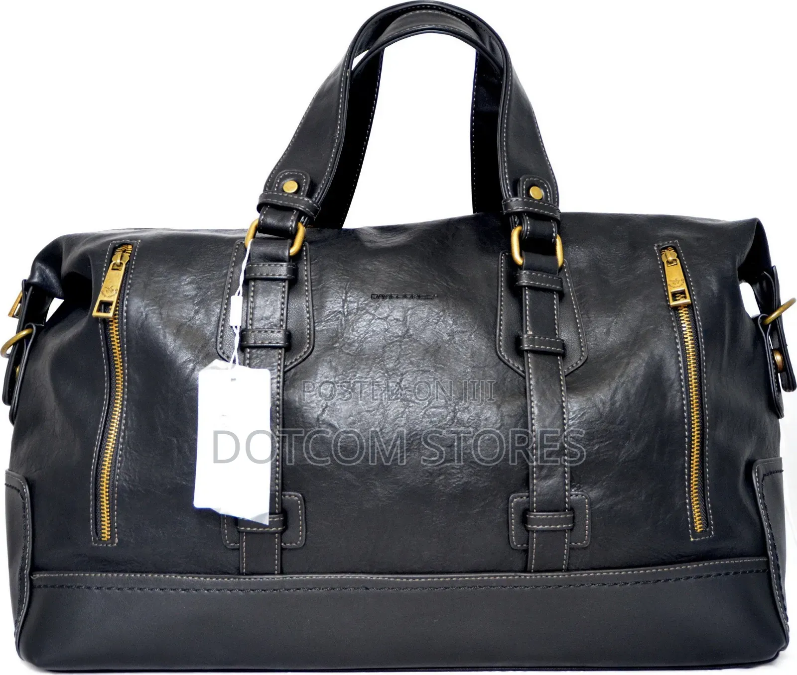 Black David Jones 2079-1 Travel Duffel Bag