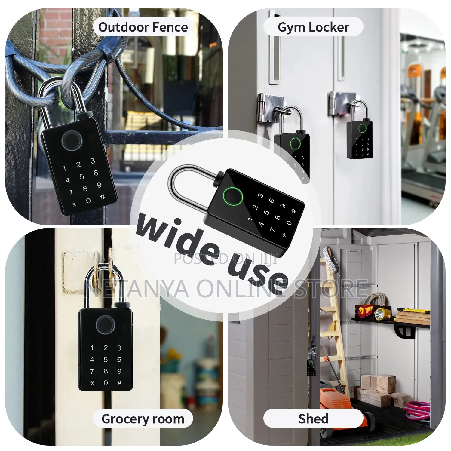Smart Wireless Secure Fingerprint Padlock