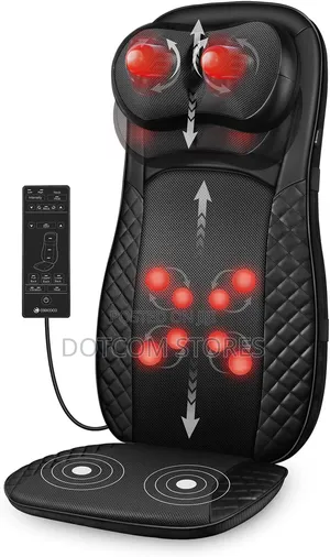 Electric Shiatsu Neck and Back Massager Chair Pad