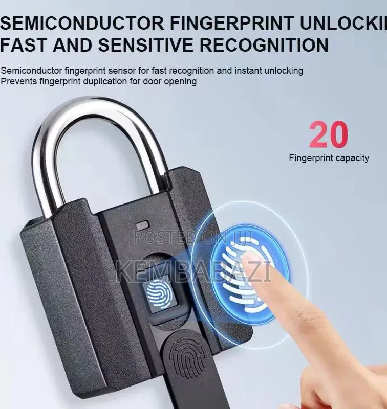Waterproof Smart Fingerprint Padlock