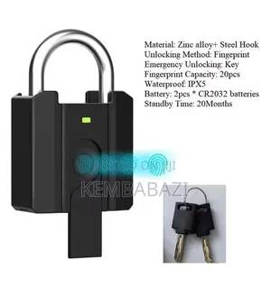 Waterproof Smart Fingerprint Padlock