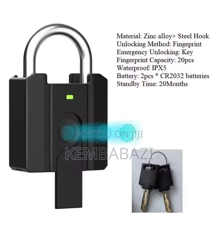 Waterproof Smart Fingerprint Padlock