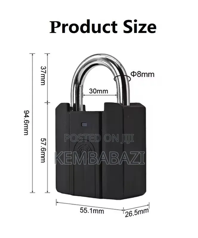 Waterproof Smart Fingerprint Padlock