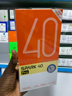 New Tecno Spark 40 Pro 256 GB Black