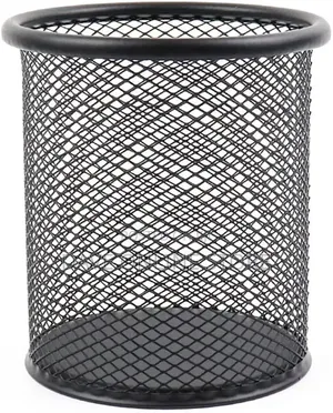 Pencil Hole Round Pen Holder Mesh Pencil Desk Organizer Pen Hole