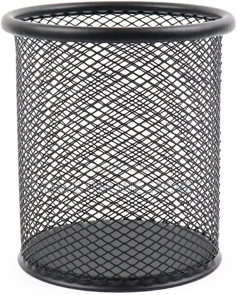 Pencil Hole Round Pen Holder Mesh Pencil Desk Organizer Pen Hole