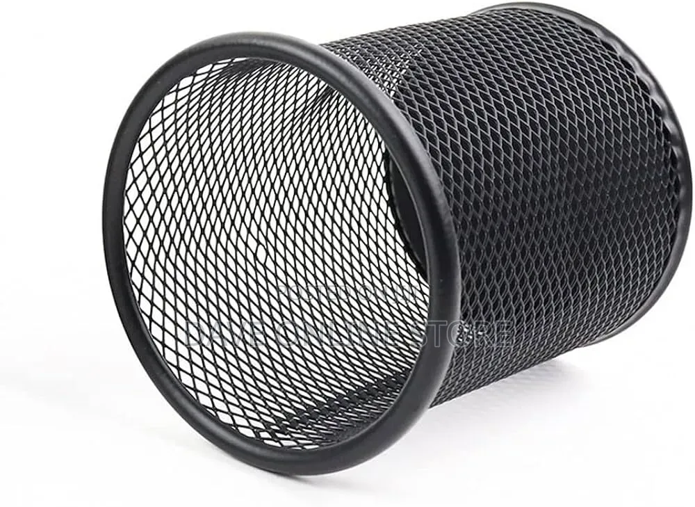 Pencil Hole Round Pen Holder Mesh Pencil Desk Organizer Pen Hole