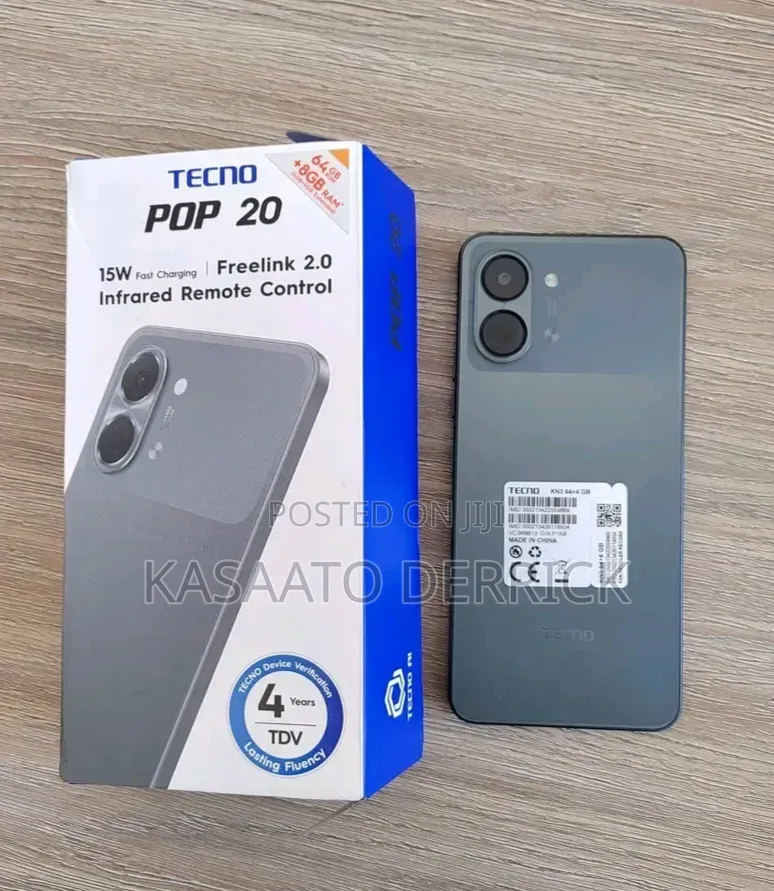 New Tecno Pop 20 128 GB Black