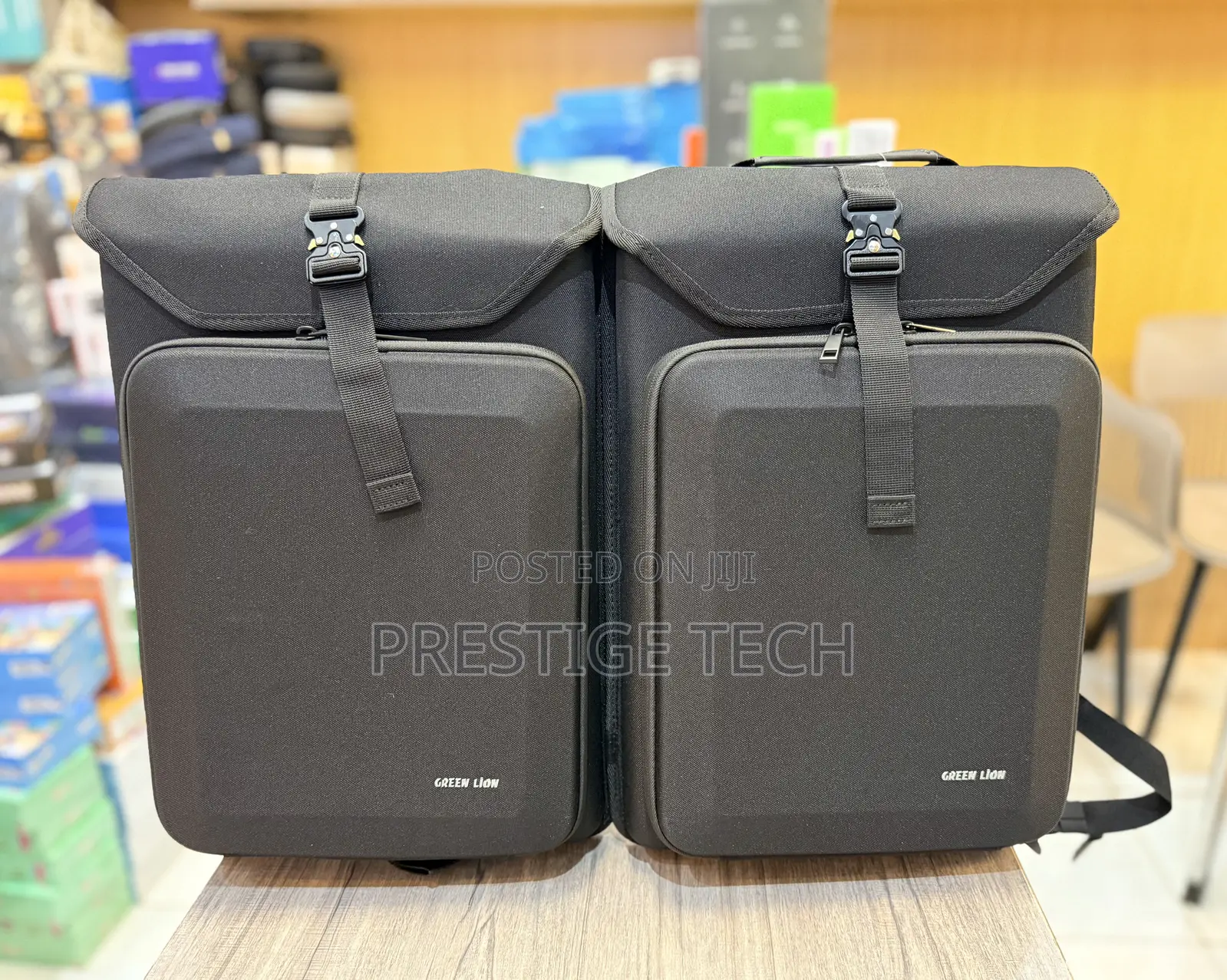 Green Lion Slim Gear Laptop Backpack Bag With Multi Layer Storage