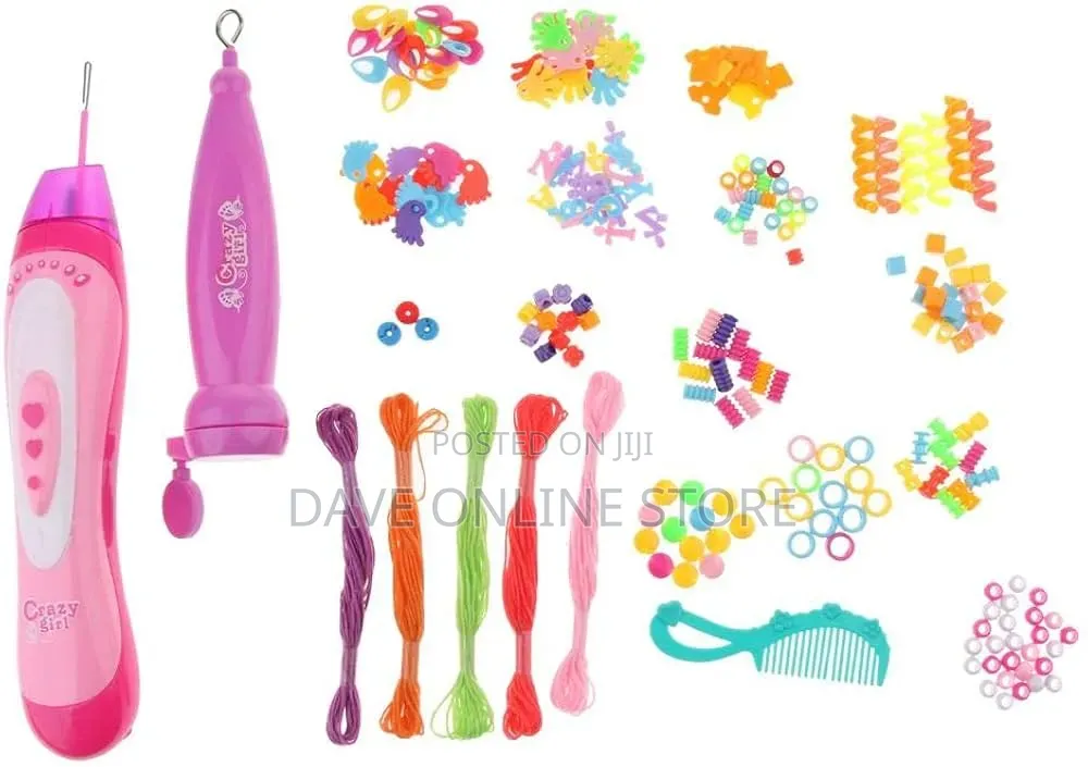 2 in 1 Beader Braider Hair Girls Set Fun Fashion Toy Size L