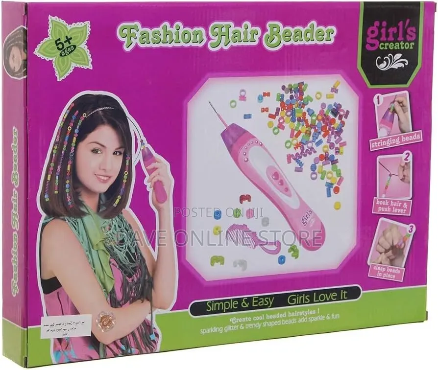 Beads for Making Hair Accessories, Hair Beads Toys for Girls -