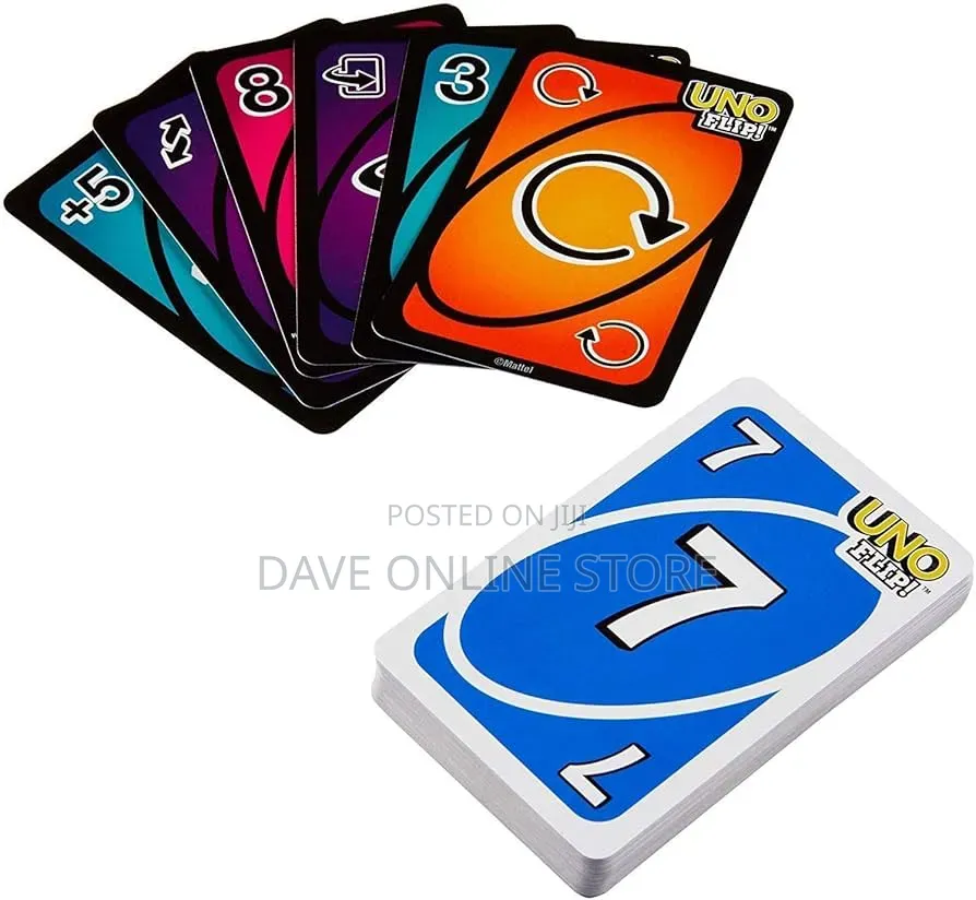 Uno Flip! Card Game New Mattel Games Double Sided 2-10 Players