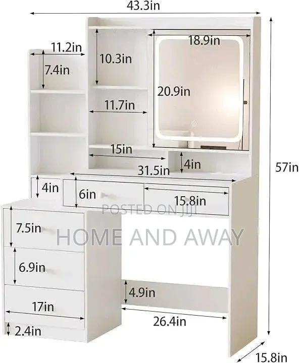 All in One Vanity Dressing Tables From 1,300,000/- Free Delivery