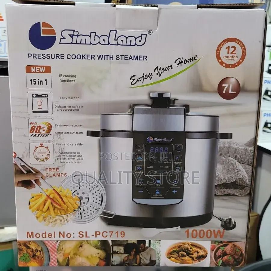 Simbaland Electric Pressure Cooker 7 L
