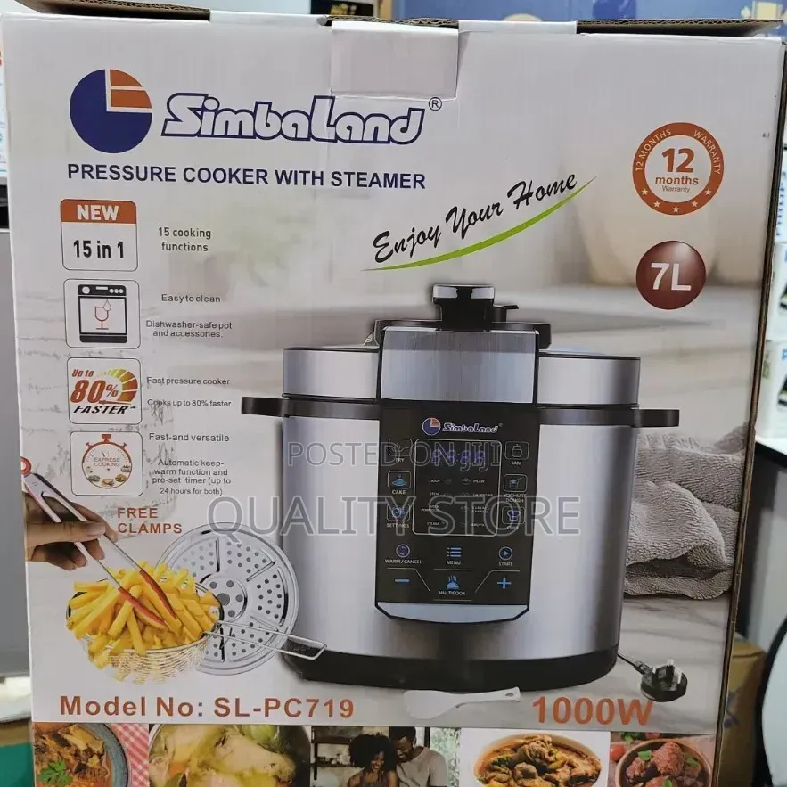 Simbaland Electric Pressure Cooker 7 L