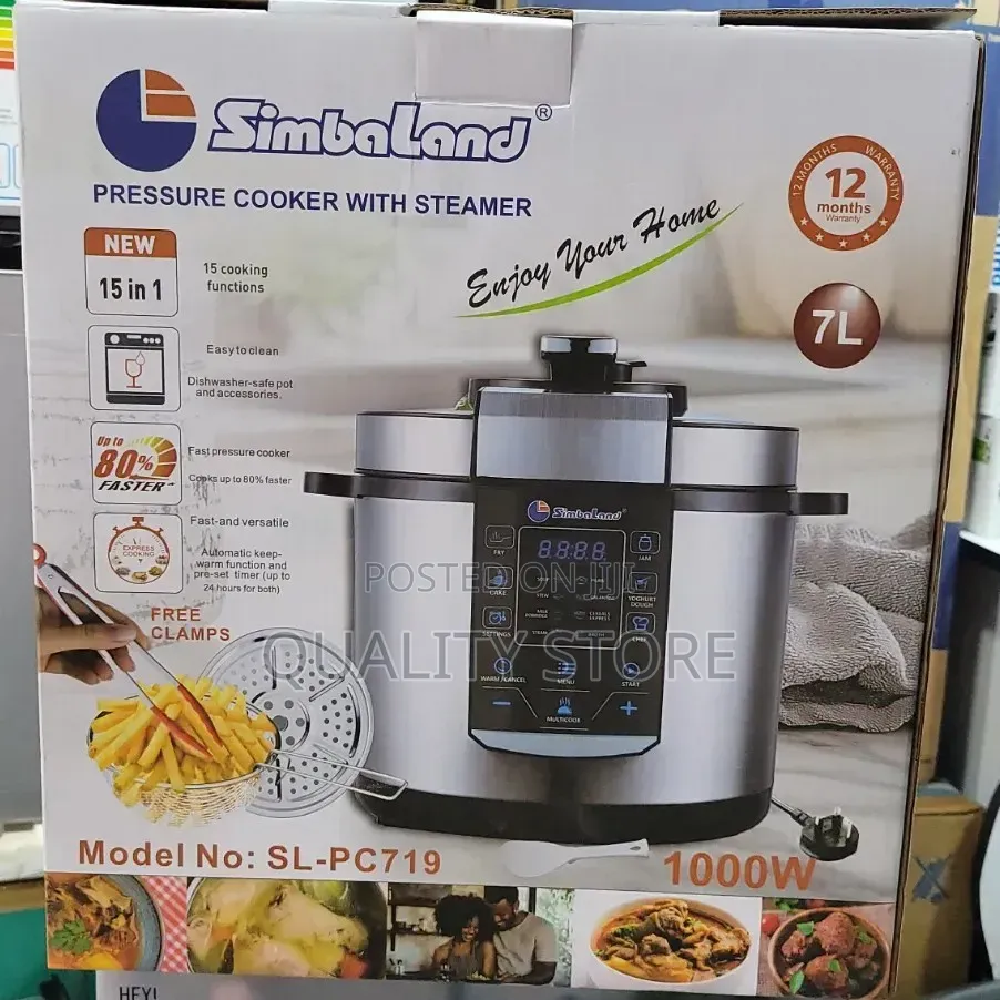 Simbaland Electric Pressure Cooker 7 L