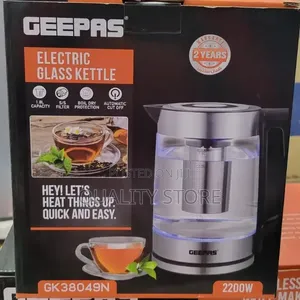Geepas Electric Kettle 2 in 1 Glass