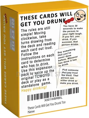 These Cards Will Get You Drunk Too [Expansion], Fun Adult Drinking
