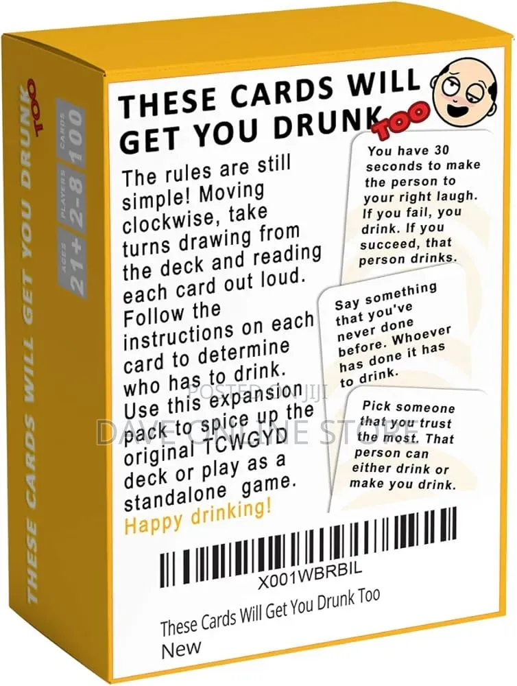 These Cards Will Get You Drunk Too [Expansion], Fun Adult Drinking