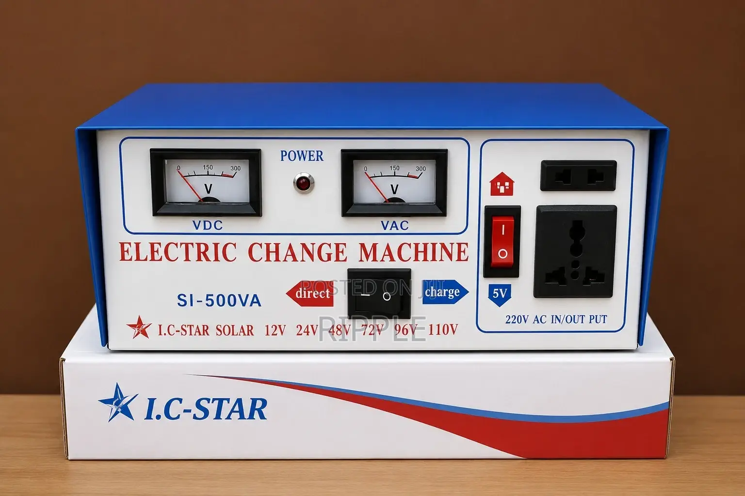 500va 12v Power Inverter With Charger 220v Ac Backup Power