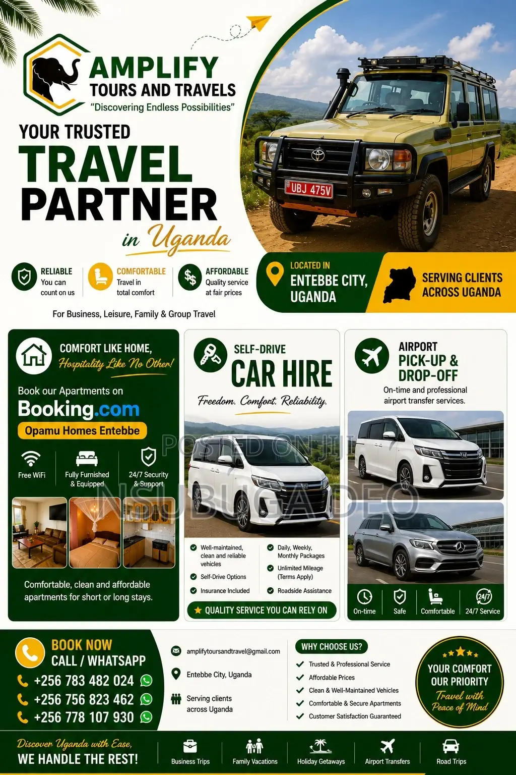 Self-Drive Car Hire / Airport Pick-Up Drop-Off