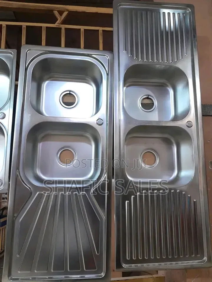 Kitchen Sink Double Bowl/ Double Try Heavy Duty Liangdu With Trap