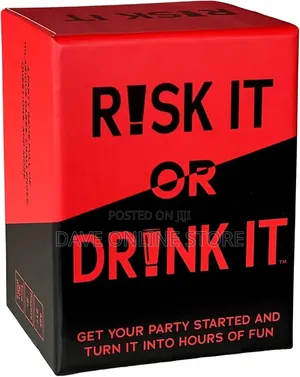 Risk It or Drink It! Party Game | Dares, Decisions, and Drinks