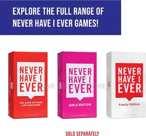 Never Have I Ever Card Game - Party Game of Poor Life Decisions -