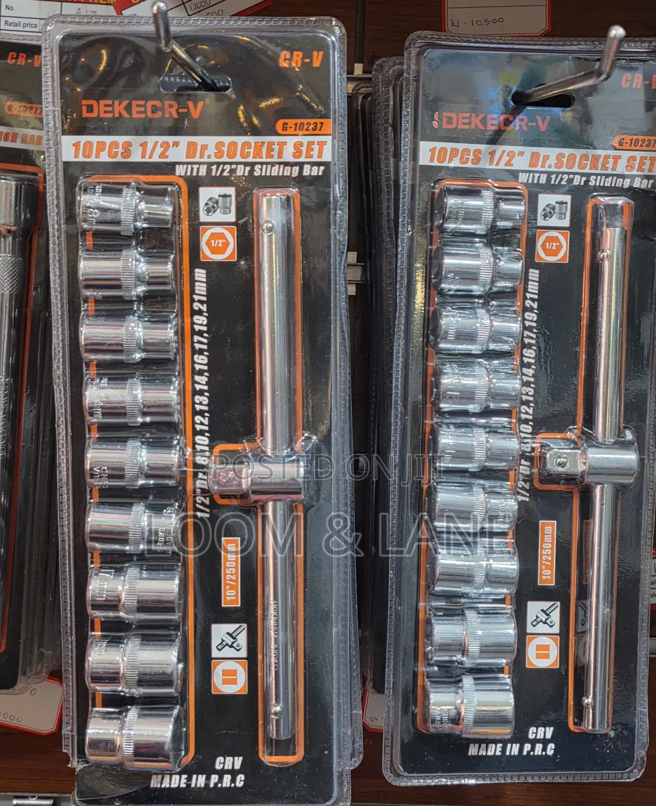Dekecr-v Brand 10-Piece 1/2-Inch Drive Socket Set