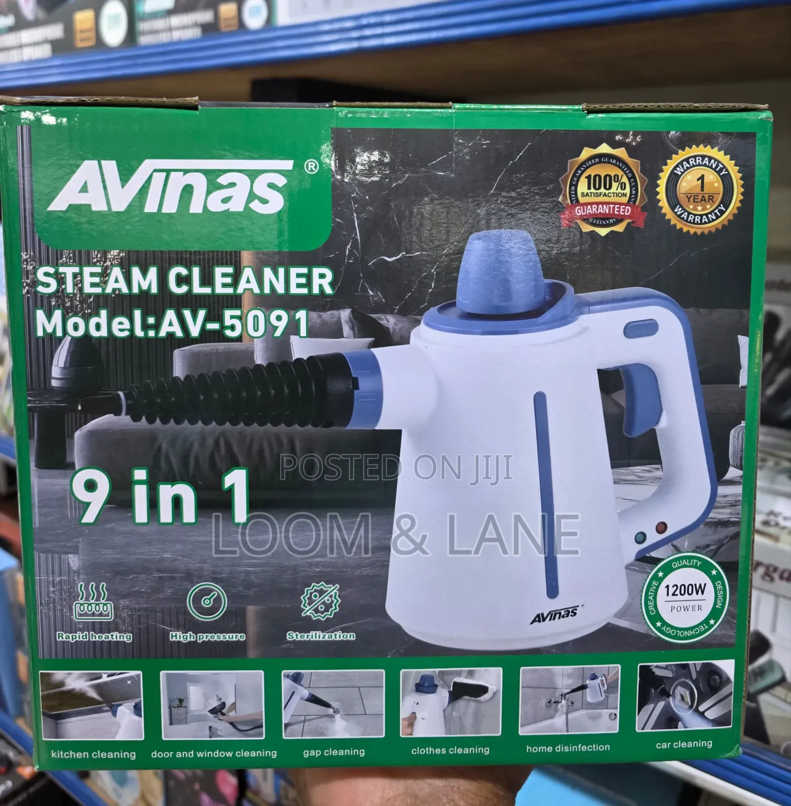 Avinas Av-5091 Is a 9-in-1 Handheld Steam Cleaner