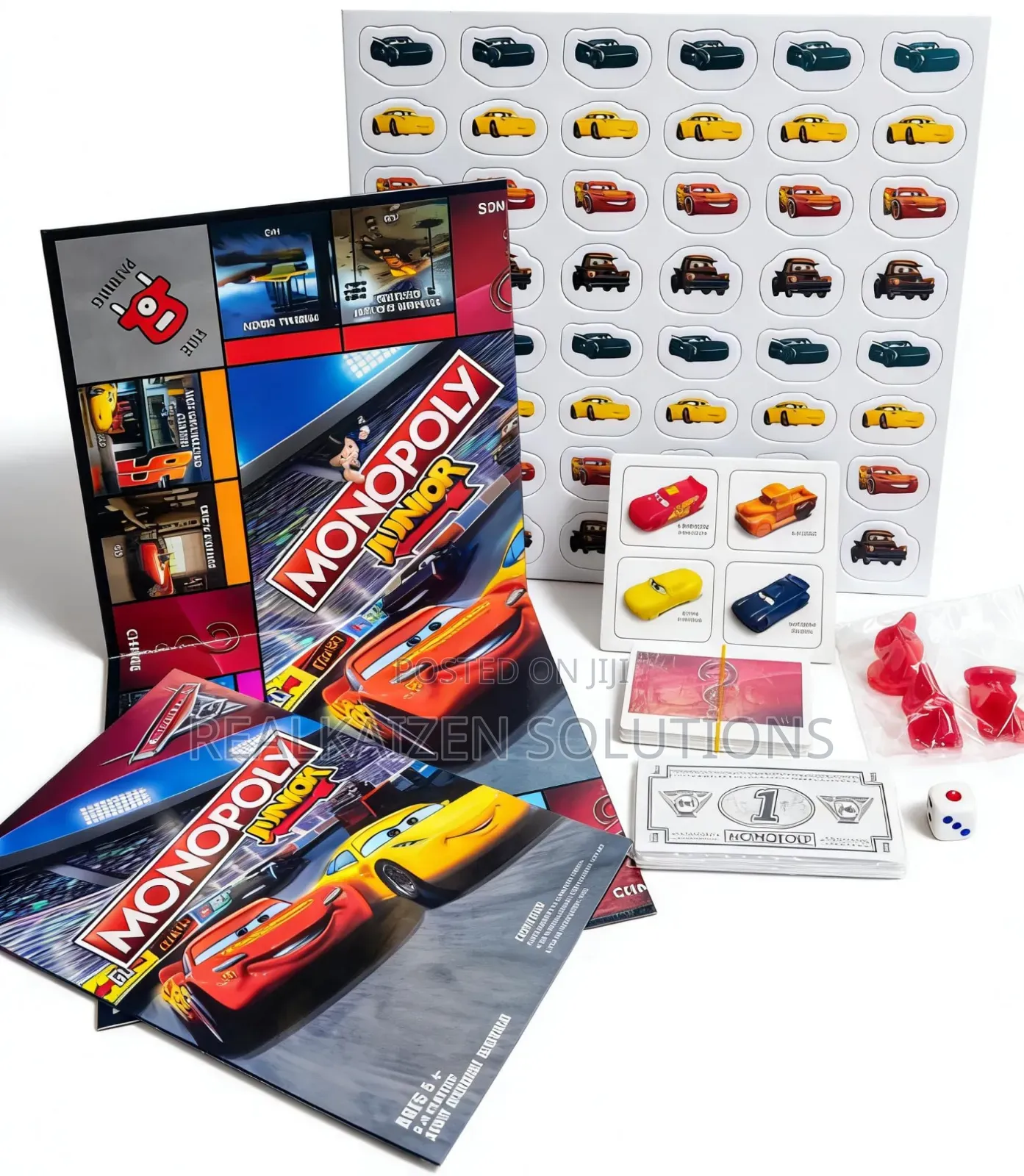 Disney Pixar Cars 3 Monopoly Junior Board Game – Family