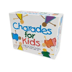 Pressman Charades For Kids – No Reading Required Family Card Game