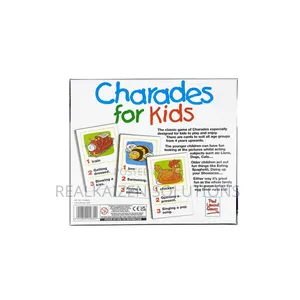 Pressman Charades For Kids – No Reading Required Family Card Game