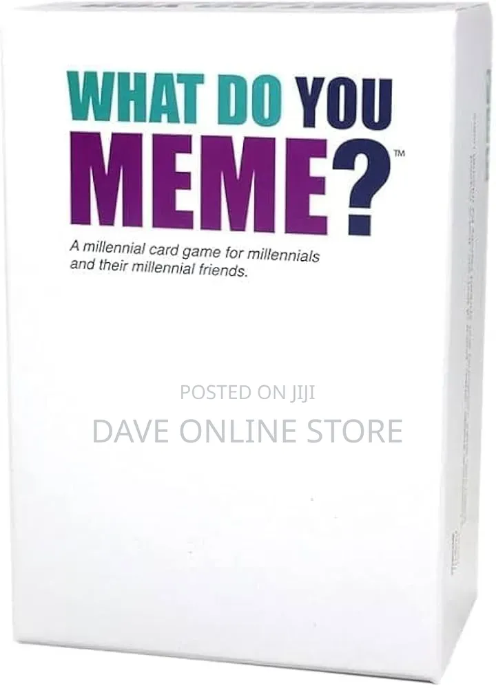 What Do You Meme Card Game to Play With Friends, Board Game,