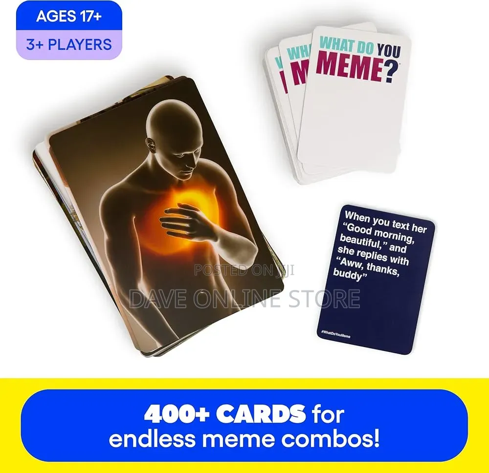 What Do You Meme Card Game to Play With Friends, Board Game,