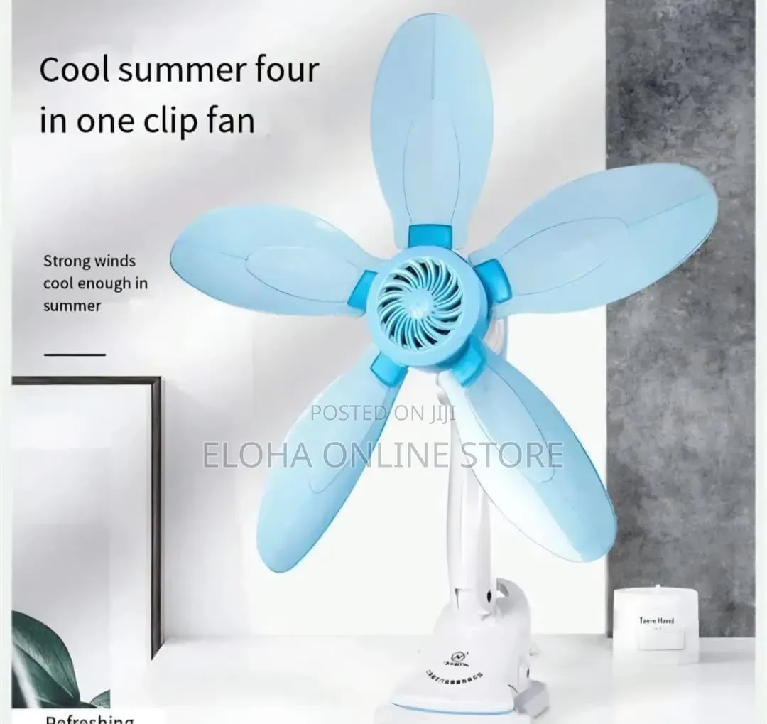 Portable 5 Leaves Home Electric Clip Fan