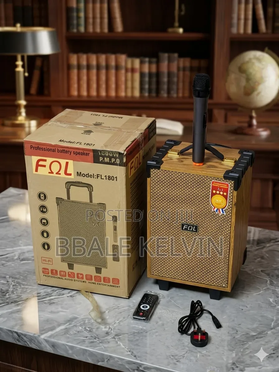 Professional Battery Speaker With Karaoke Microphone