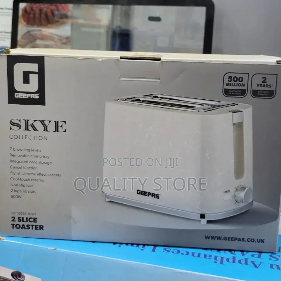 Geepas Electric Toaster 2 Slice